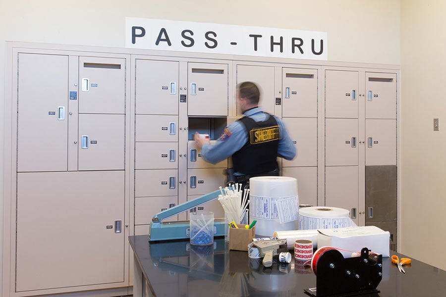 Temporary Evidence Held in Pass-Thru Lockers