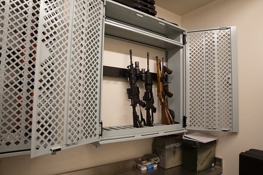 Wall-Mounted Weapons Storage Cabinet