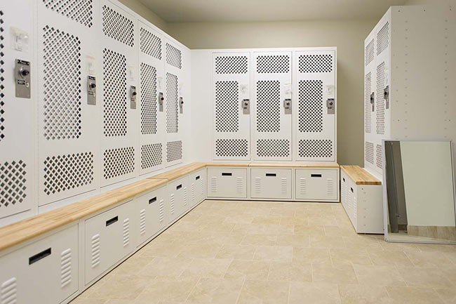 Campus Police Uniforms and Gear Stored in Personal Storage Lockers