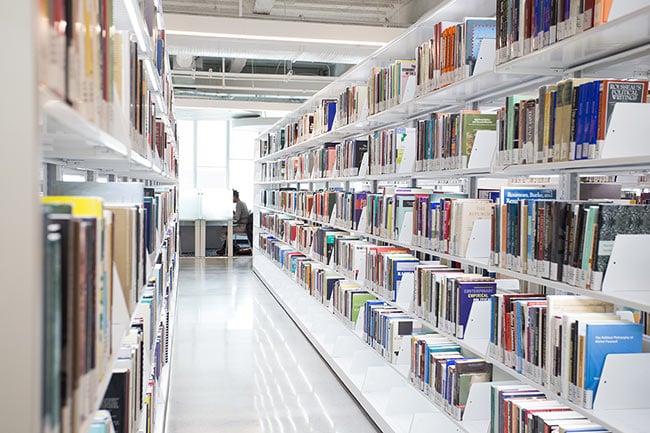 Cantilever Library Shelving in College Library