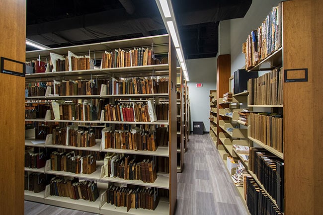 Cantilever Shelving for Special Collections Storage