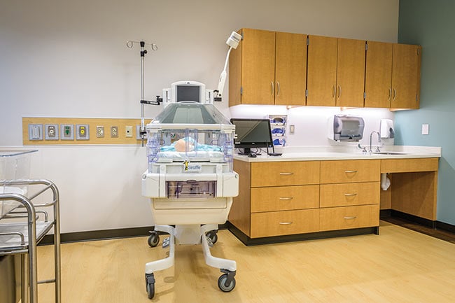 Exam Room Storage with Laminate Modular Casework