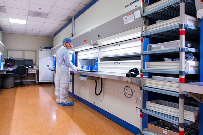 Hospital Sterile Supplies Stored in Rotomat Vertical Carousels