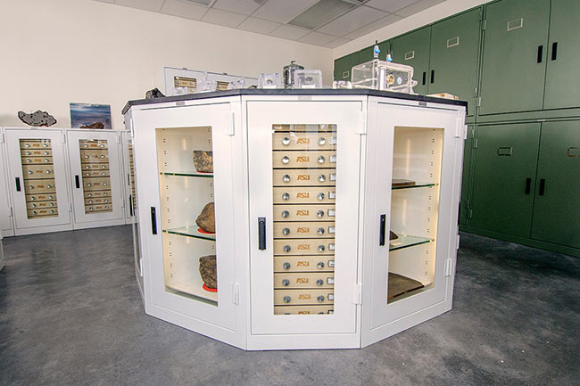 Meteorite Storage in Museum Cabinets in Geology Department