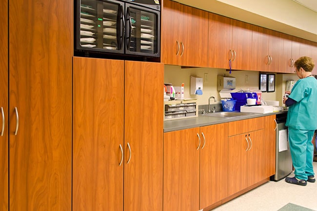 Modular Casework for ICU and Patient Floor Storage