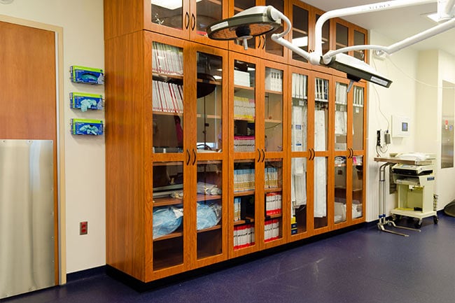 Laminate Modular Casework in Endovascular Suite