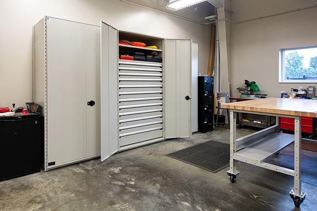 Modular Drawer Cabinets in University Facilities Planning Department