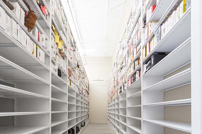 4-Post Shelving for Long Term Evidence Storage Rooms