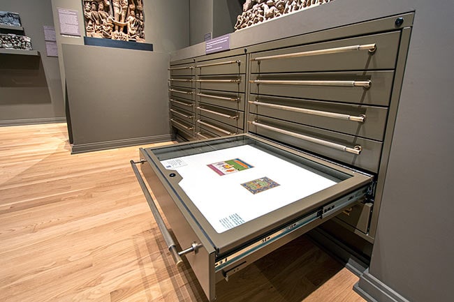 Flat File Cabinets Enclosed in a Wall