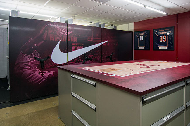 Modular Drawer Cabinets in Basketball Staff Work Area