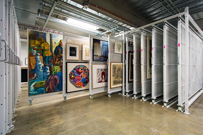 Pull-out Compact Art Rack Storage Solution