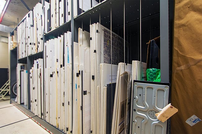 4-Post Shelving with Dividers for Court Evidence Storage