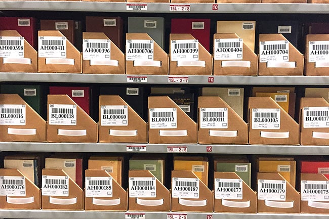Adjustable High-Bay Shelving for Off-Site Storage Facilities