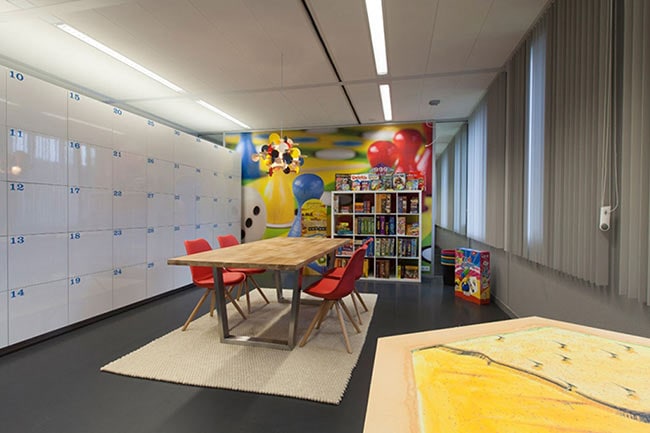 Bank of Agile Lockers in Library Children’s Section