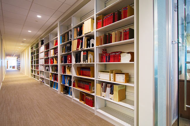 Case Type Shelving Storing Resource Materials and Books