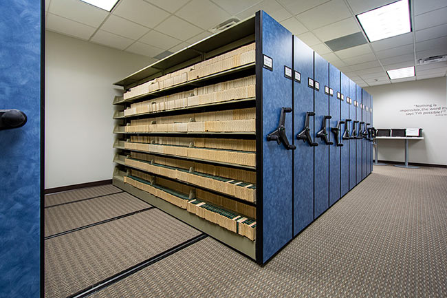 Compact Shelving for Revenue Records