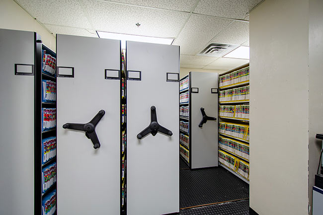Compact Storage Shelving for Department of Health Records