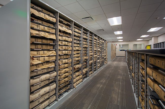 Comprehensive Storage Shelving for Deeds