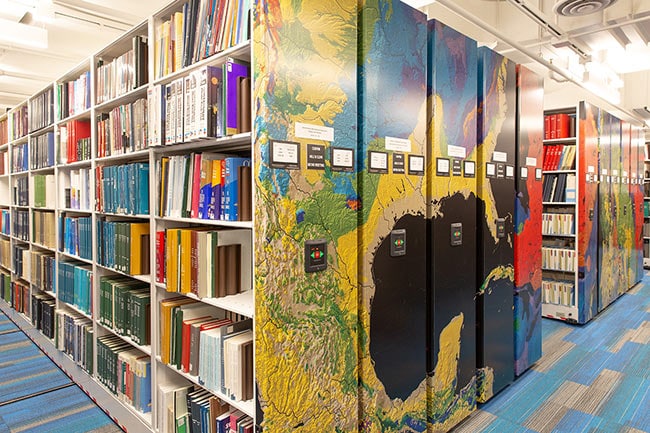 Eclipse Powered Compact Shelving with End Panel Graphics