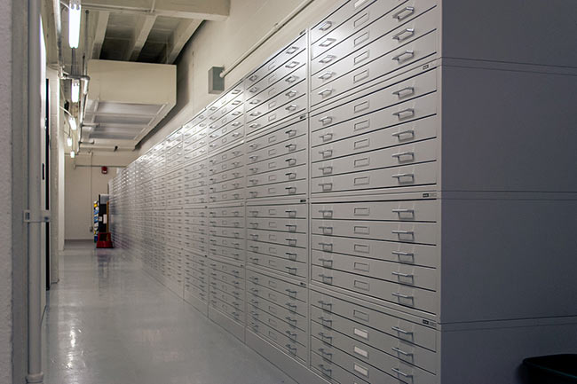 Flat File Cabinets for Campus Library Storage