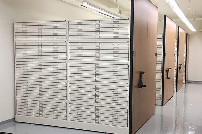 High-Density Mechanical-Assist Mobile Storage System with Drawers