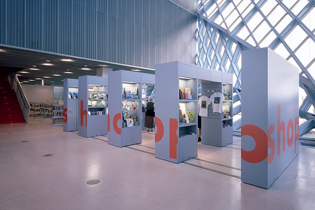 Library Shop Contained in Mobile Shelving System