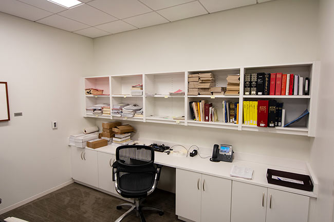 Modular Casework for Organized Facilities Department Storage
