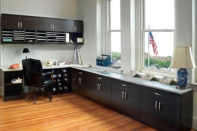 Modular Casework in Archives Work Area