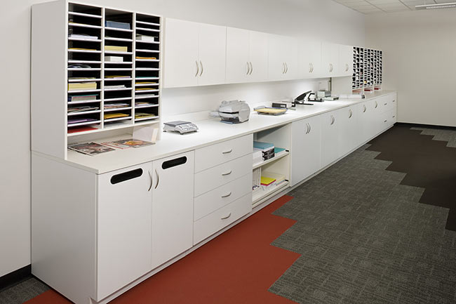 Modular Casework in Community Workspace Area