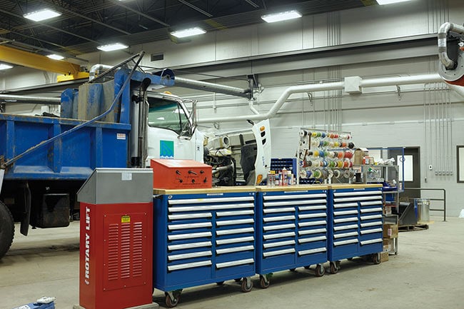 Modular Drawer Cabinets in a Facilities Maintenance Department