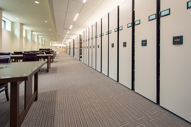 Powered Compact Storage for Library Reference Material