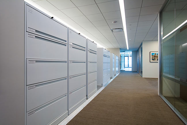 Records Secured in Lateral Cabinets