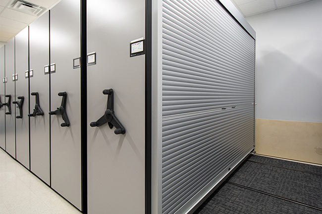 Secure Elections Records Storage in Mechanical-Assist Mobile Shelving