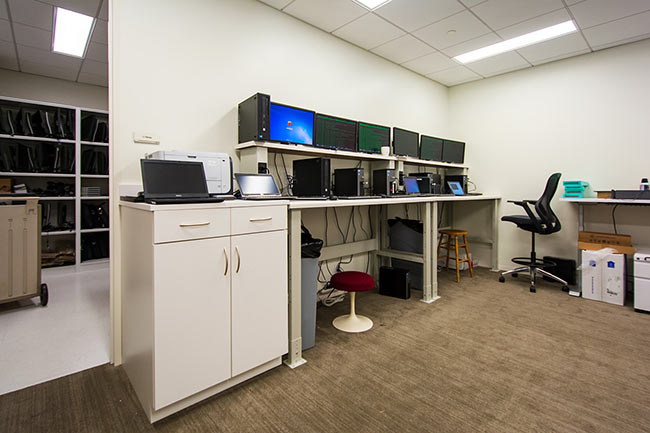 Shelving and Modular Cabinets Storing Computers and IT Equipment