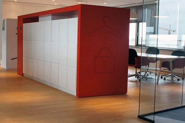 Library Study Area Student Storage in Day-Use Lockers