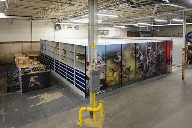 Central Issue Area with Compact Storage Systems