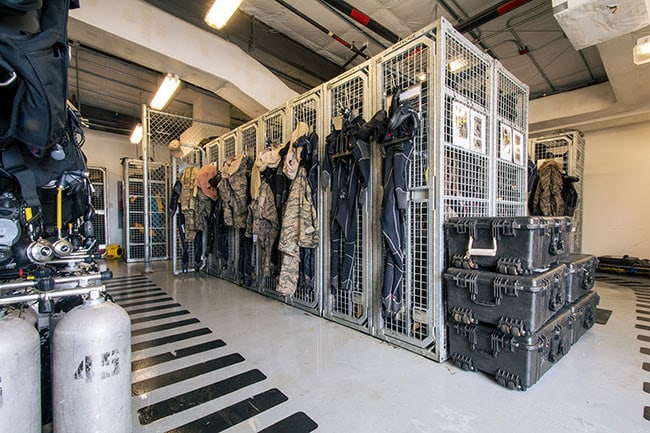 Lockers for SCUBA Dive Gear