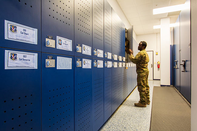 Lockers to Store Military Flight Gear