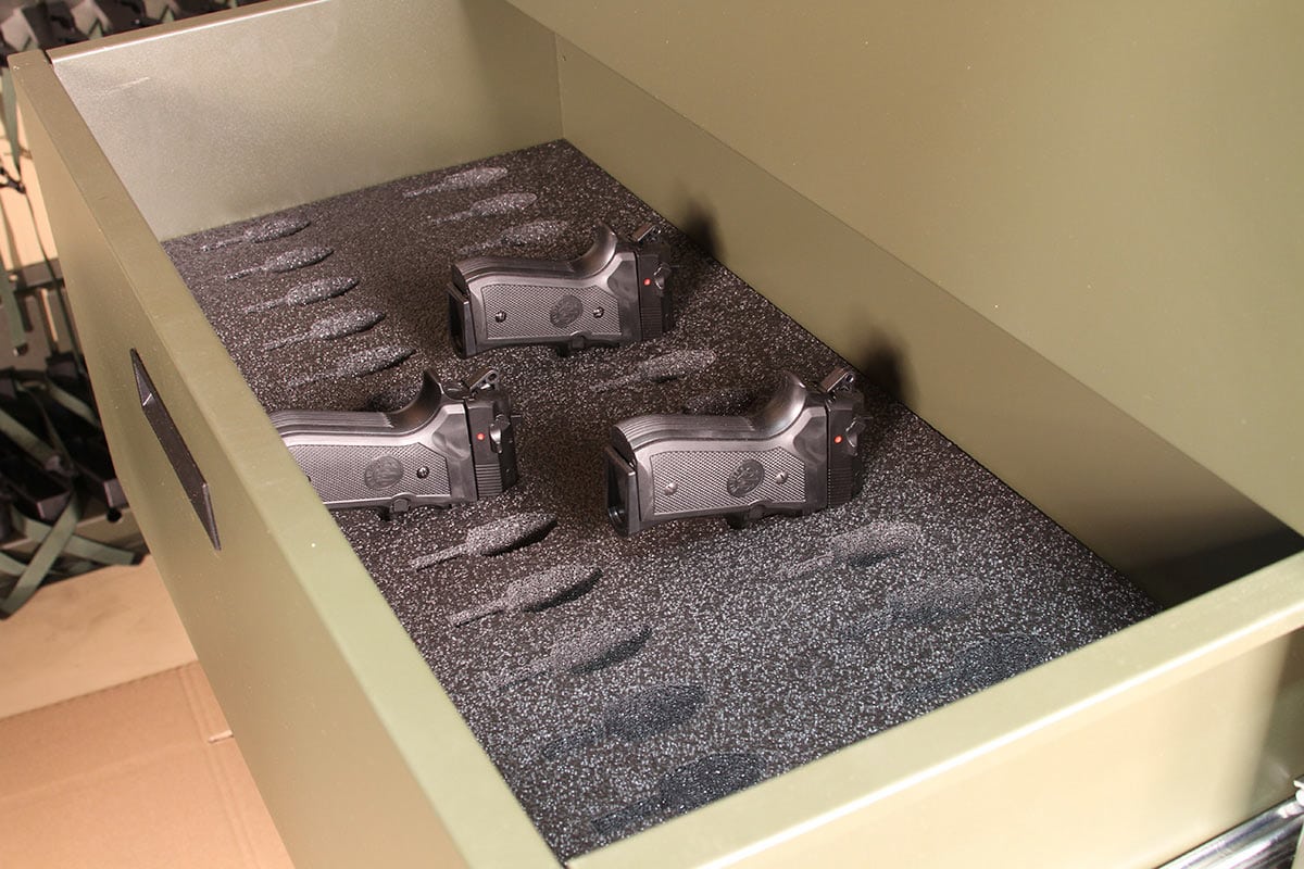 M9s Stored in Deployable Cabinets