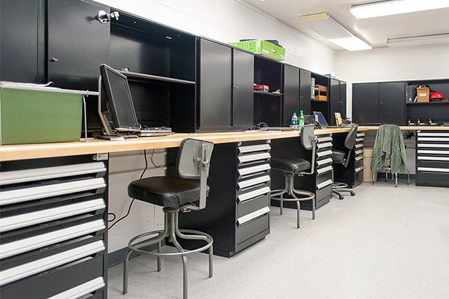 Modular Drawer Cabinets and Work Surfaces