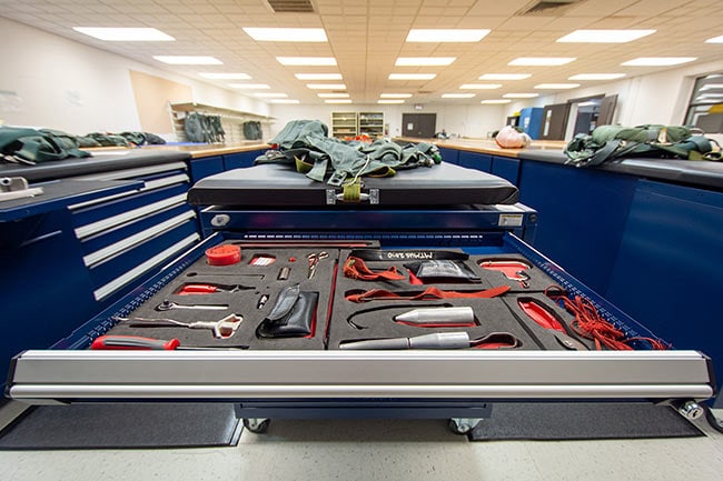 Parachute Folding Tables and Modular Drawers