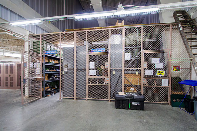 Wire Cages for Military Supply Areas