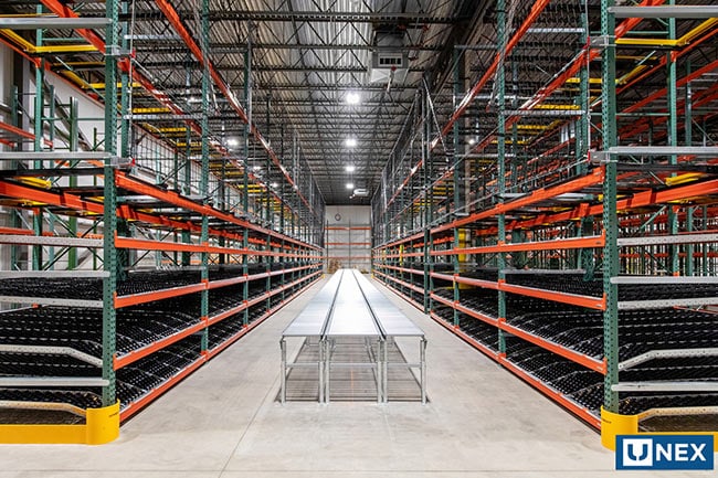 Unex Wheelbed for Carton Storage