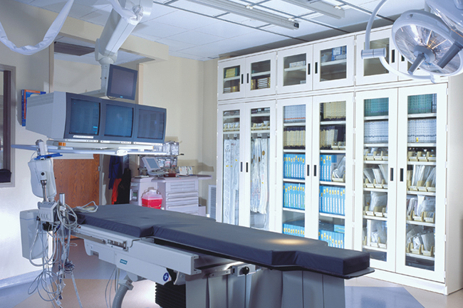 Procedure Room Storage Shelving with Doors