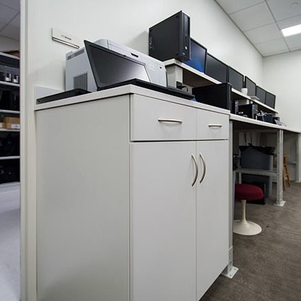 Cabinets-and-Shelving-in-IT-Repair-Center
